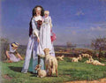 Brown Ford Madox The Pretty Baa Lambs A4 Photo Print