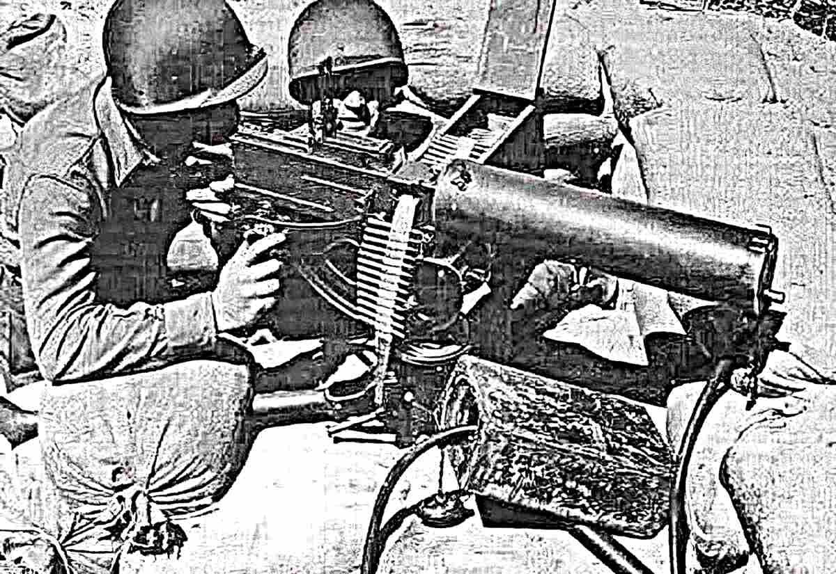 Browning M1917 12 (2) Military A4 Photo Print