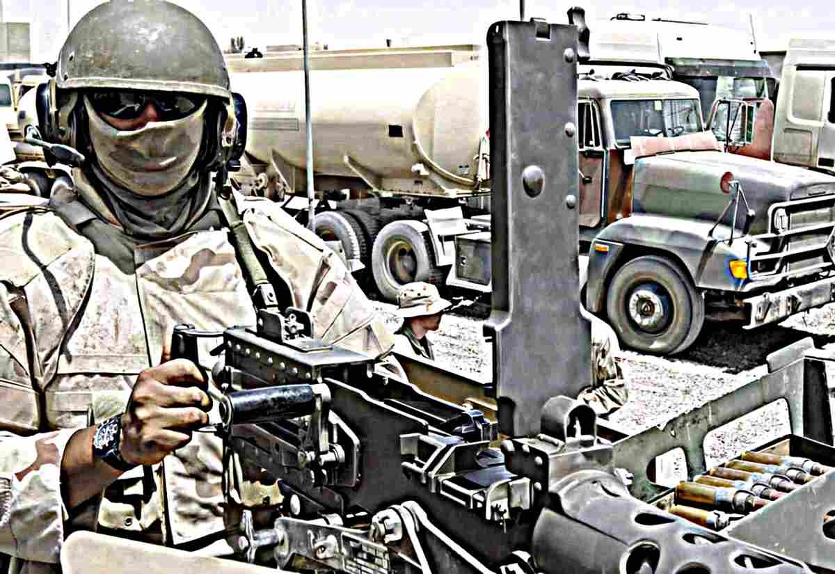 Browning M2 Heavy Machine Gun 19 (2) Military A4 Photo Print