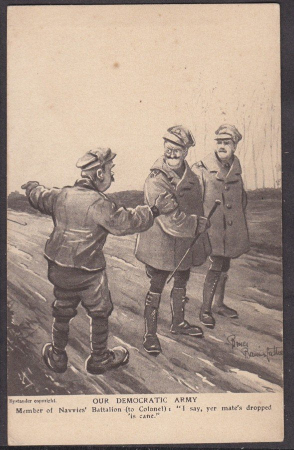 Bruce Bairnsfather Our Democratic Army Series 3 Ww1 Vintage A4 Photo Print