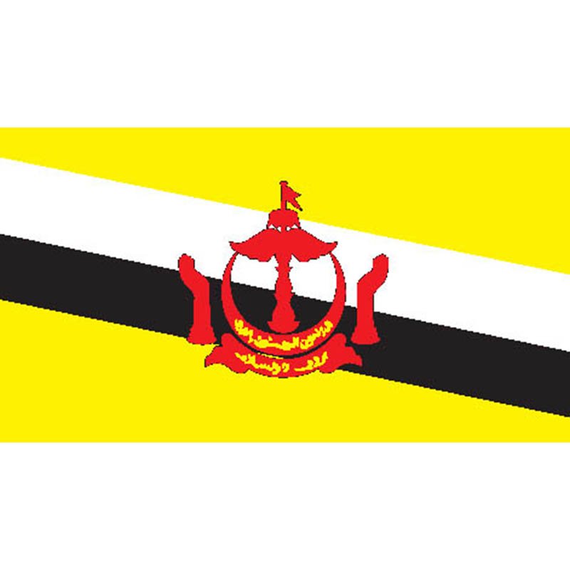 Brunei Flag N1735 A4 Photo Print