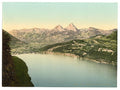 Brunnen and the Axenstein Lake Lucerne Vintage A4 Photo Print