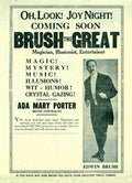 Brush 2 Magic Magician Vintage A4 Photo Print