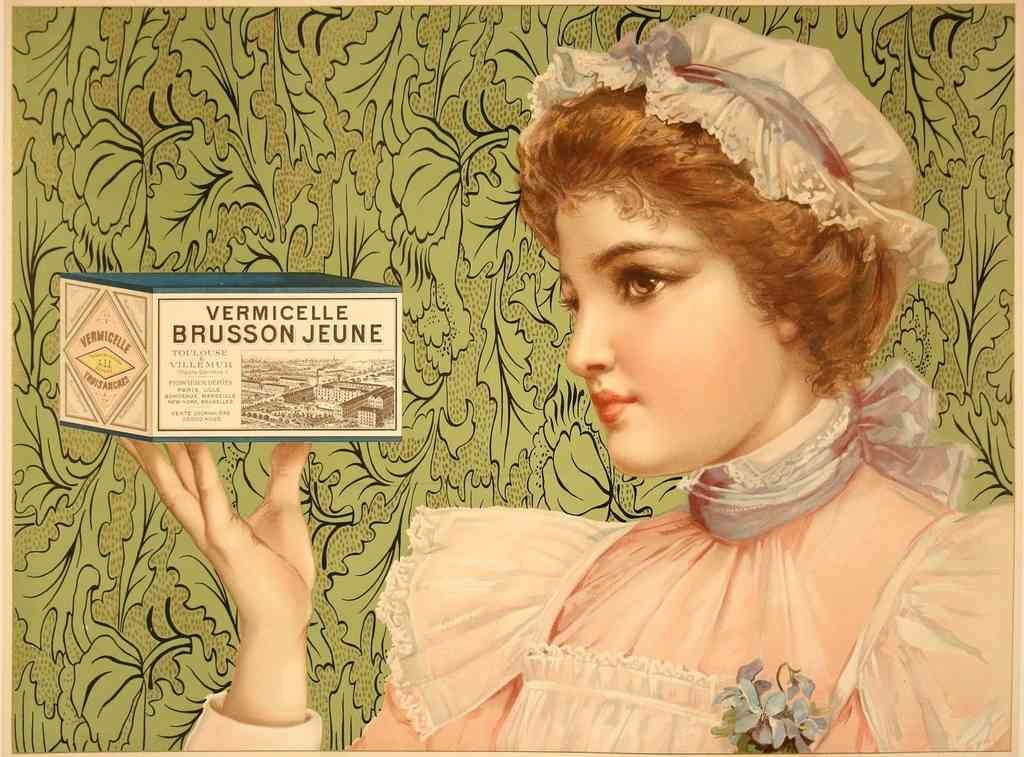 Brusson Jeunes Vermicelle 1 1915 French Pasta advert A4 Photo Print