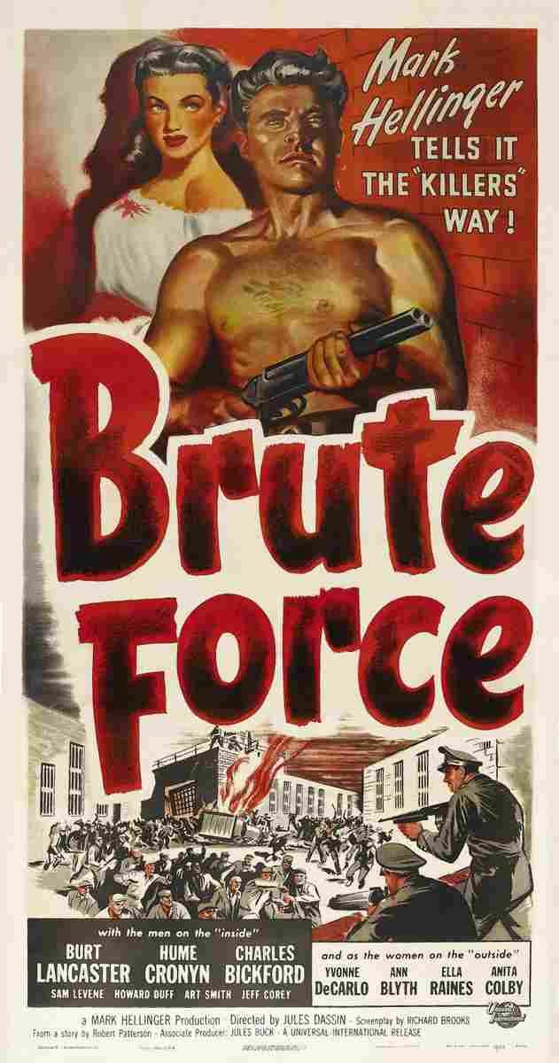 Brute Force 1947 04  film star poster A4 Photo Print