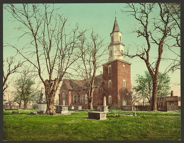 Bruton Parish Church Williamsburg Virginia Vintage A4 Photo Print