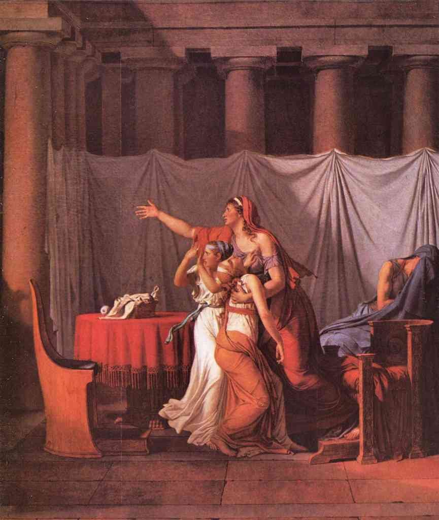 Brutus Liktoren Bring His Dead Sons Jacques Louis David A4 Photo Print