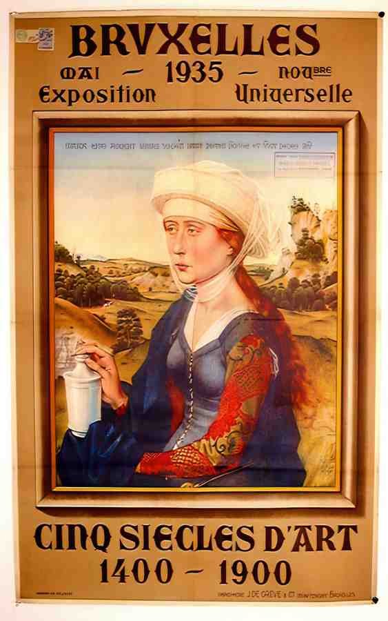 Bruxelles1935 Vintage Advert A4 Photo Print