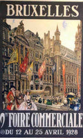 Bruxelles2 Vintage Advert A4 Photo Print