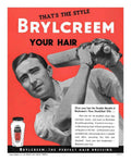 Brylcreem 5 barber advert A4 Photo Print