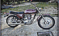 Bsa 250Ss motorbike A4 Photo Print