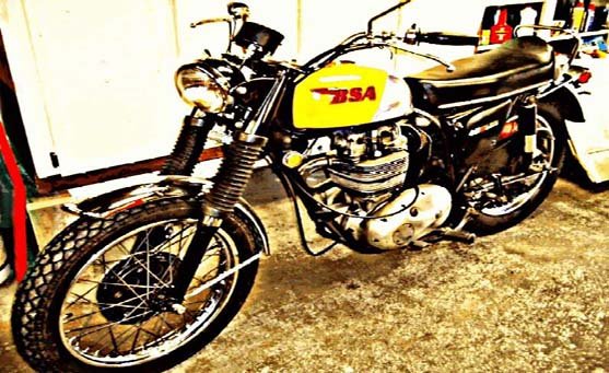 Bsa 441 motorbike A4 Photo Print