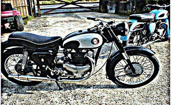 Bsa A10R motorbike A4 Photo Print