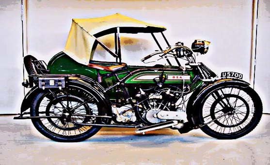 Bsa A57 motorbike A4 Photo Print