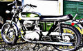 Bsa A65 1971 motorbike A4 Photo Print