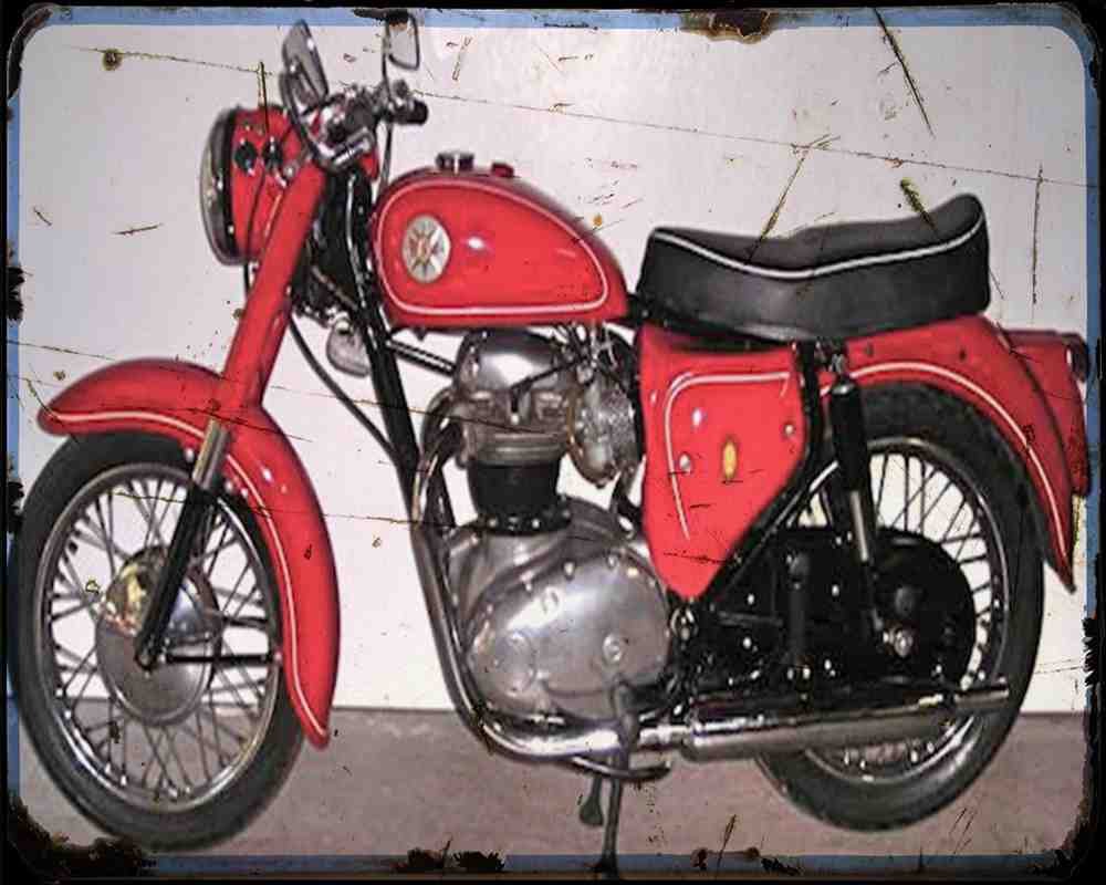 Bsa A65 Star 03 Motorbike Vintage Aged A4 Photo Print