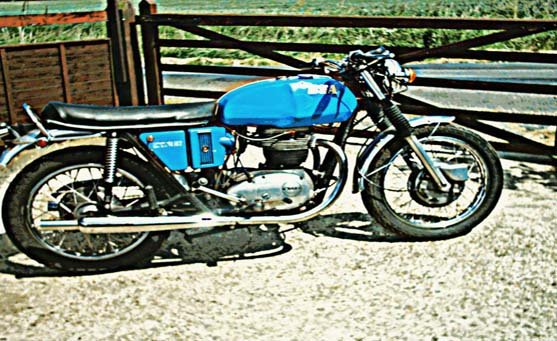 Bsa A65 motorbike A4 Photo Print
