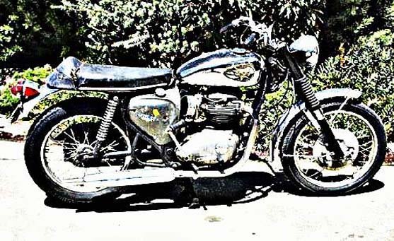 Bsa A65L motorbike A4 Photo Print