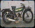 Bsa B Round Tank 01 Motorbike Vintage Aged A4 Photo Print