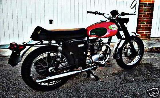Bsa B25S motorbike A4 Photo Print