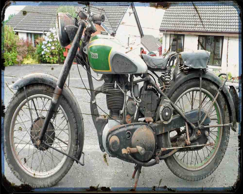 Bsa B3 03 Motorbike Vintage Aged A4 Photo Print
