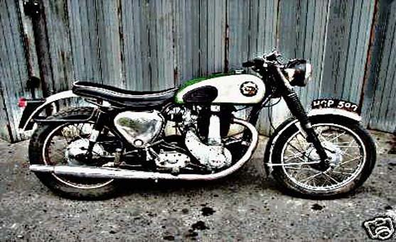 Bsa B31 1957 motorbike A4 Photo Print