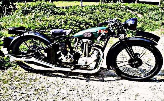 Bsa B4 motorbike A4 Photo Print