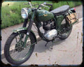 Bsa B40 01 A4 Photo Print Motorbike Vintage Aged