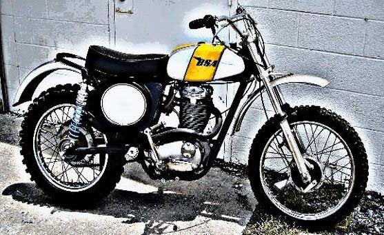Bsa B50Mx motorbike A4 Photo Print