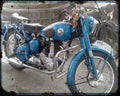 Bsa C12 02 Motorbike Vintage Aged A4 Photo Print
