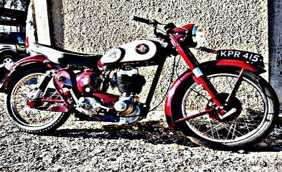 Bsa C12 motorbike A4 Photo Print