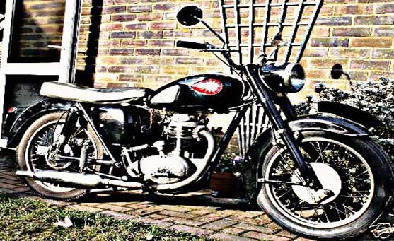 Bsa C15 motorbike A4 Photo Print