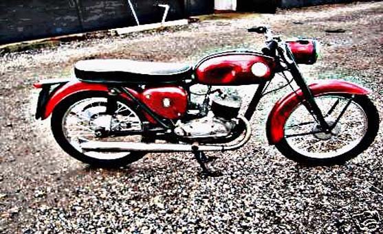 Bsa D10 motorbike A4 Photo Print