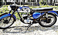 Bsa D14B motorbike A4 Photo Print