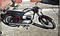 Bsa D3 motorbike A4 Photo Print