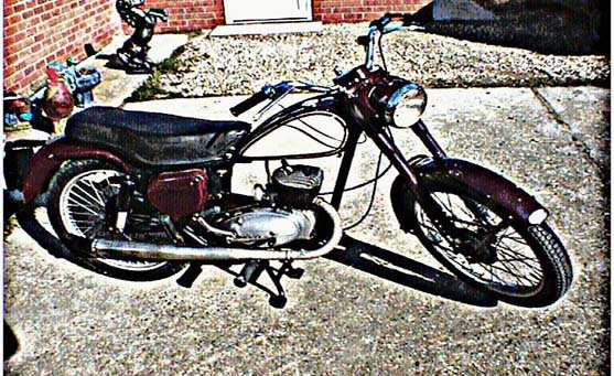 Bsa D3 motorbike A4 Photo Print
