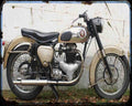 Bsa Golden Flash 03 Motorbike Vintage Aged A4 Photo Print
