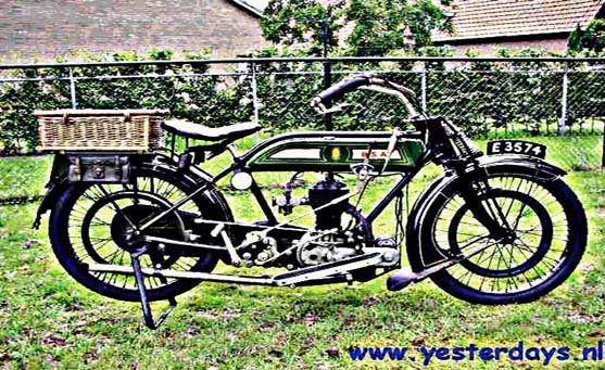 Bsa H 1918 motorbike A4 Photo Print
