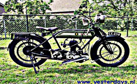 Bsa H motorbike A4 Photo Print