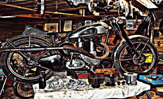 Bsa Km23 motorbike A4 Photo Print