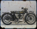 Bsa L 01 A4 Photo Print Motorbike Vintage Aged