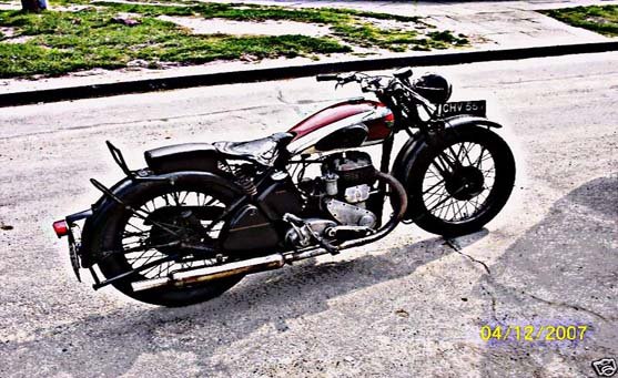 Bsa M21 1948 motorbike A4 Photo Print