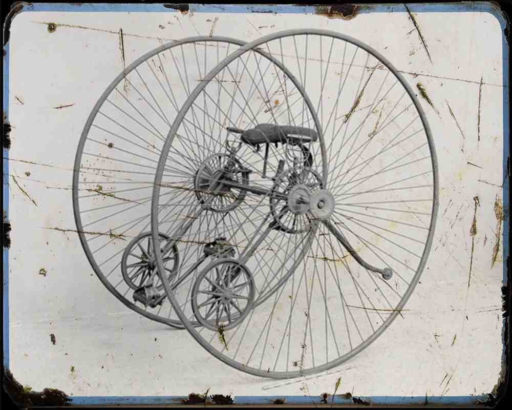 Bsa Otto Dicycle A4 Photo Print Motorbike Vintage Aged