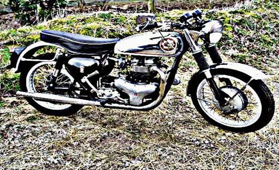 Bsa Rgs motorbike A4 Photo Print