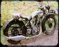 Bsa S27 Sloper A4 Photo Print Motorbike Vintage Aged