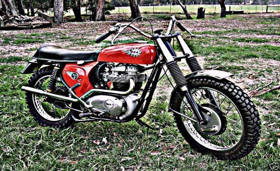 Bsa Spitfire motorbike A4 Photo Print