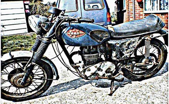 Bsa Starfire motorbike A4 Photo Print