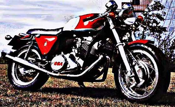 Bsa Tempest motorbike A4 Photo Print