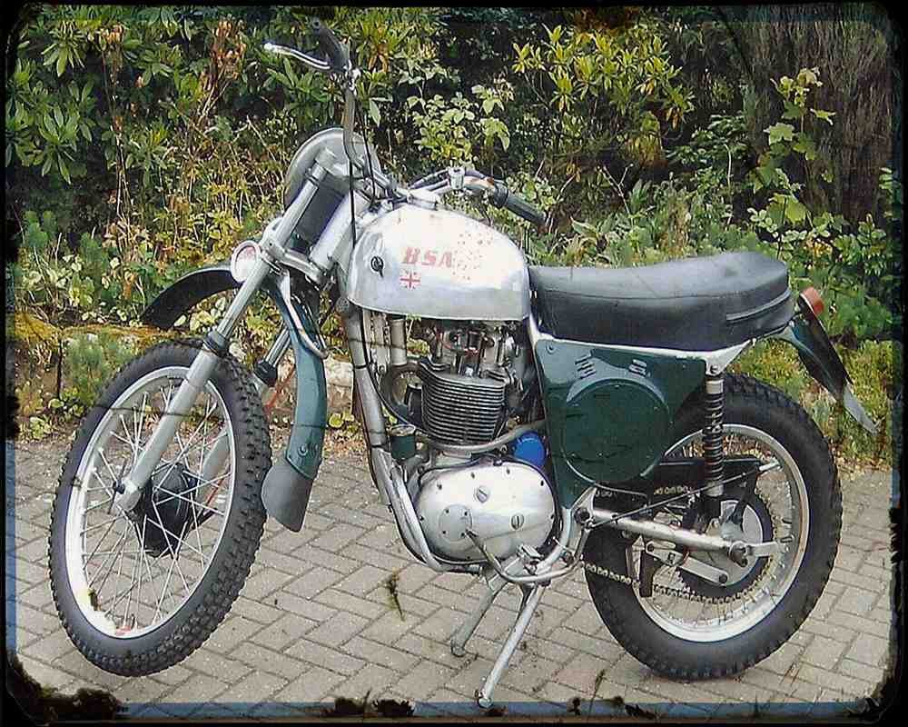 Bsa Victor Enduro 03 Motorbike Vintage Aged A4 Photo Print