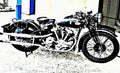 Bsa Vtwin motorbike A4 Photo Print